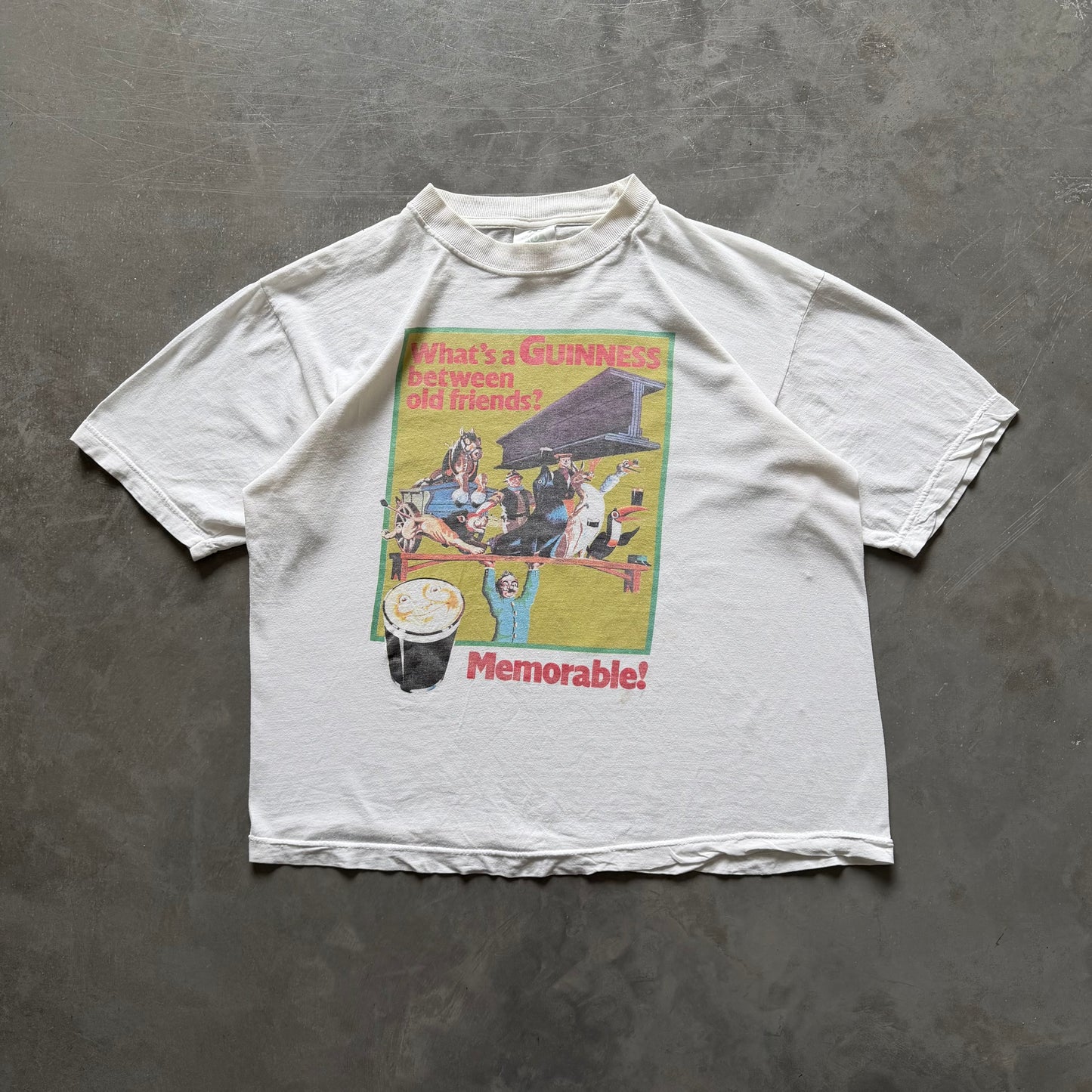 1990's Rare Guinness between Friends Tee Size Boxy S