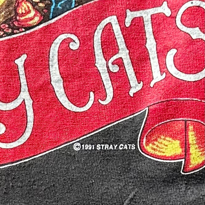 Rare 1991 Vintage Stray Cats Tee