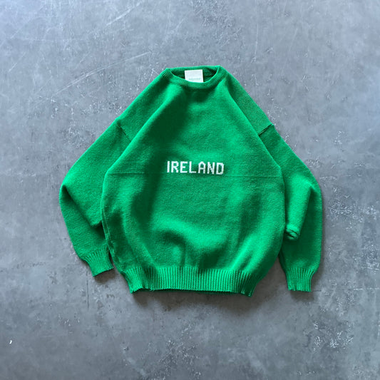 1980's Green Ireland Sweater Size Small