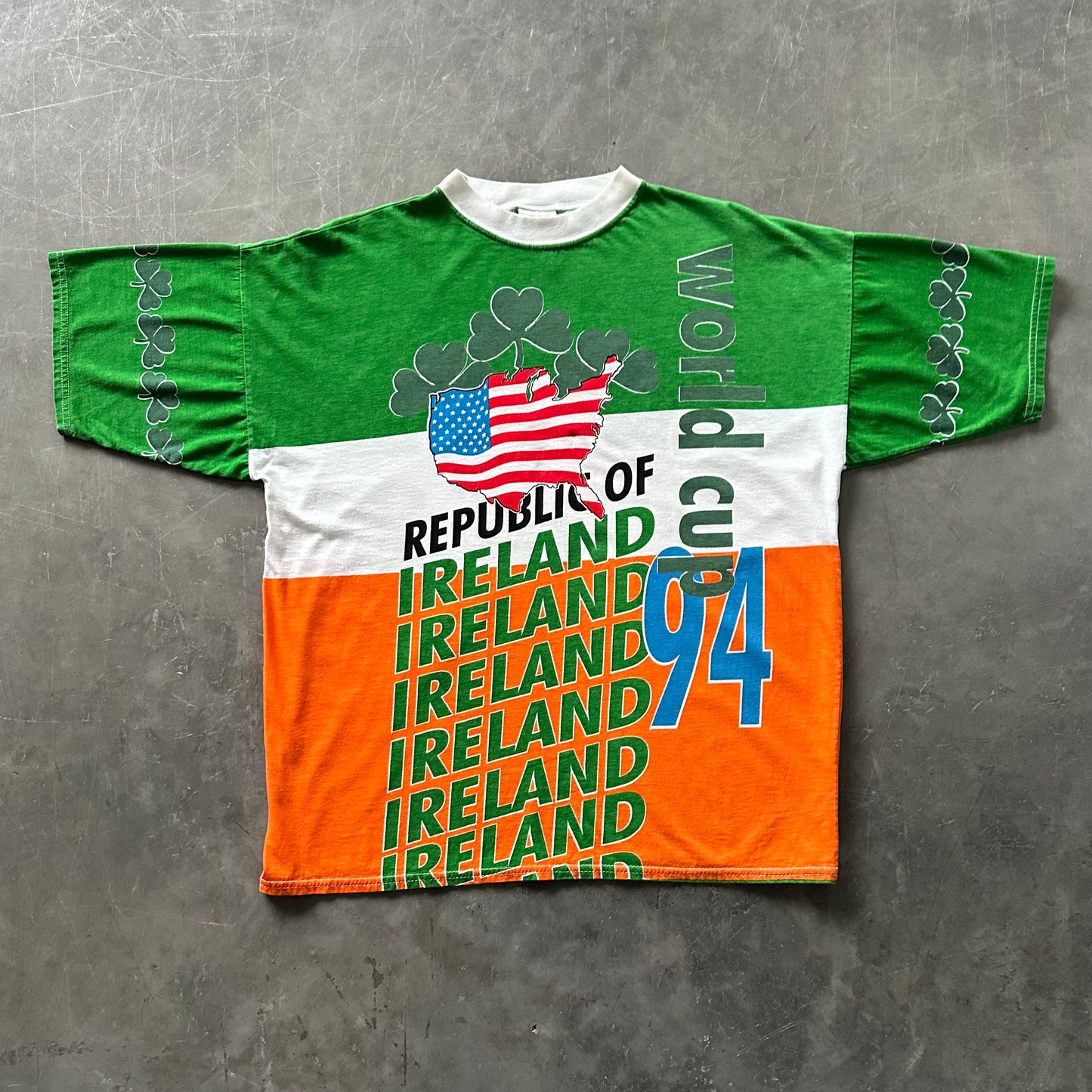 Rare 1994 World Cup AOP Ireland Tee Size M