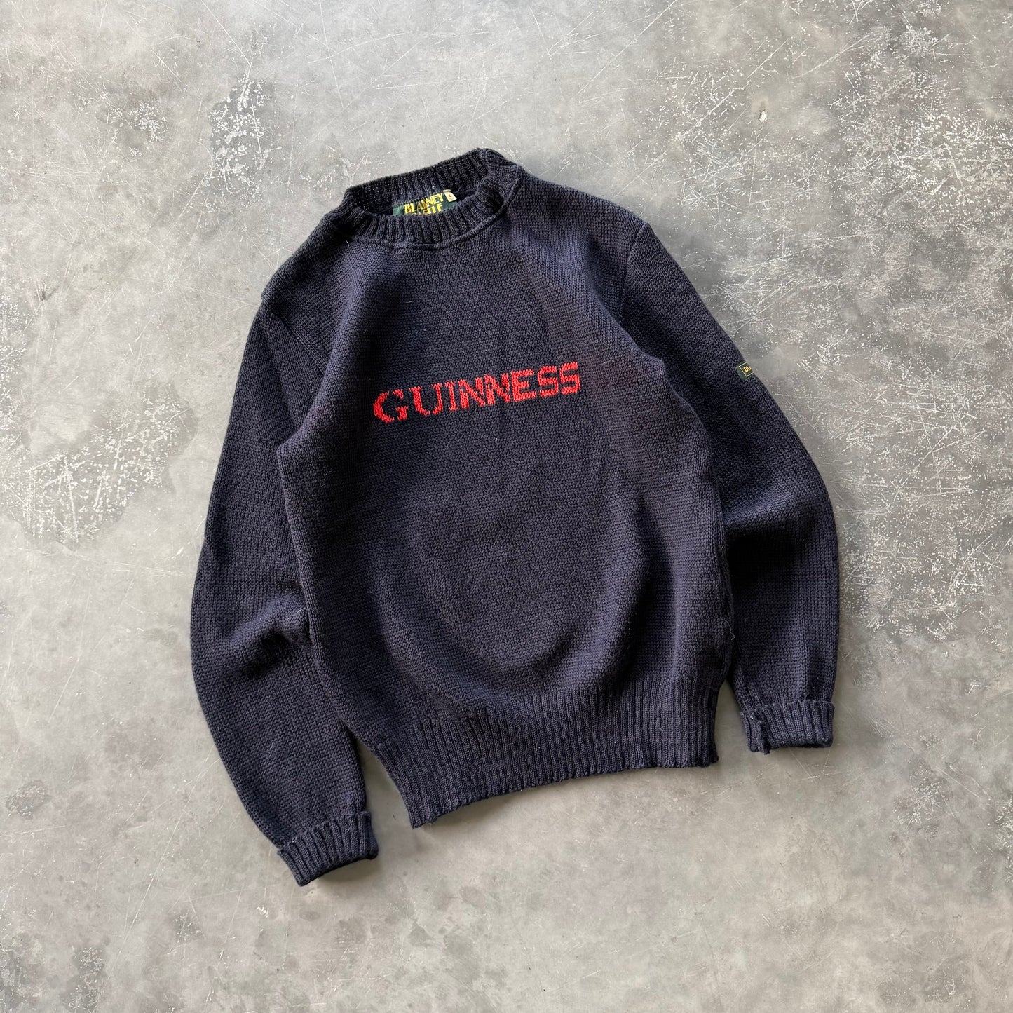 80's Vintage Guinness Wool Sweater Size S