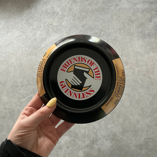 90's Guinnless Steel Ashtray