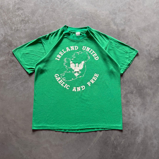 80's Rare Ireland Gaelic & Free Tee Size Medium