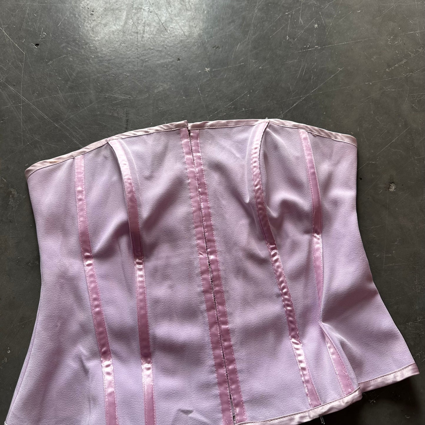 00’s She’s No Angel Pink Corset UK 12