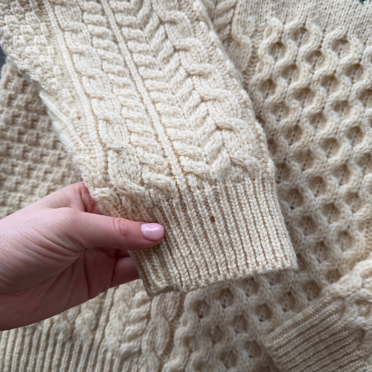 80's Rare Carraig Donn Ireland Aran Knit Size XL