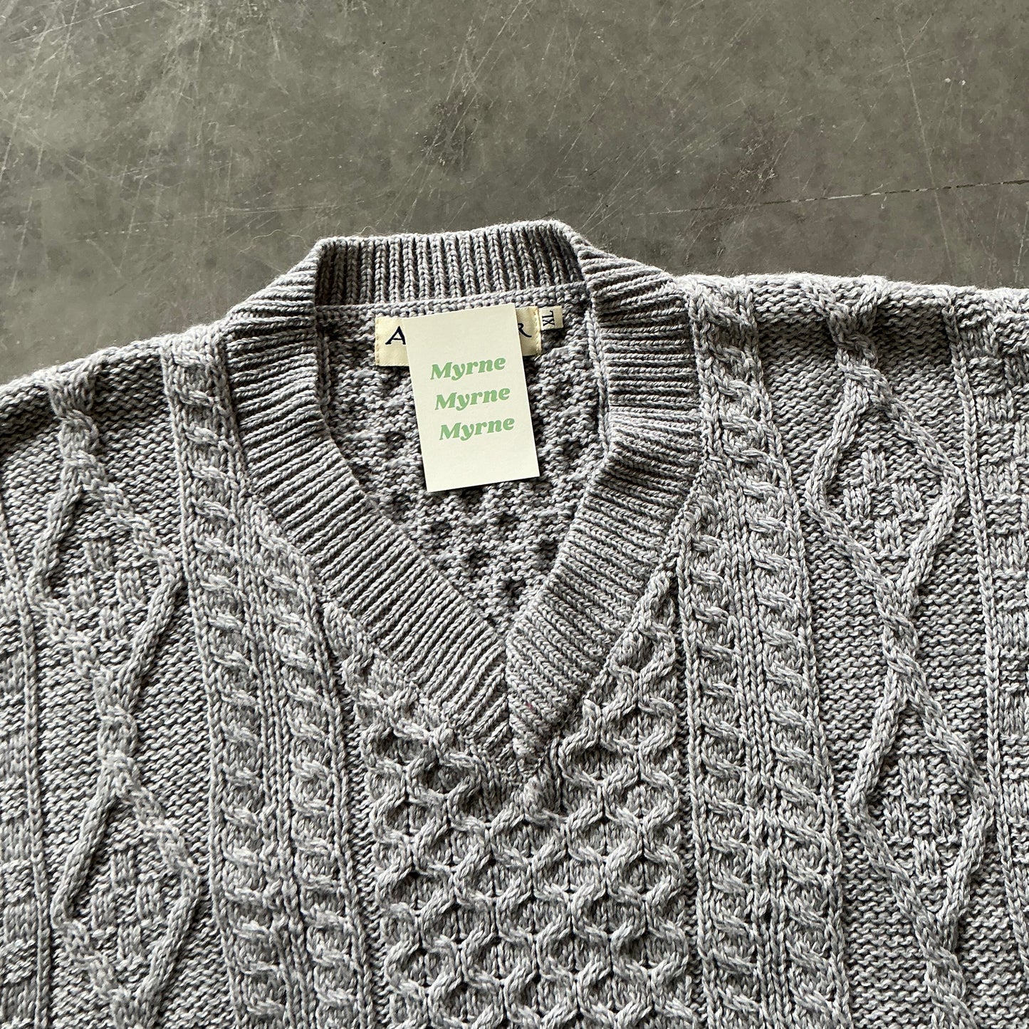 Vintage Aran Sweatervest Size XL