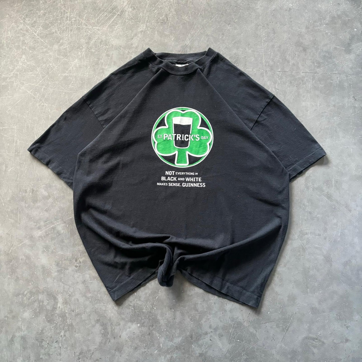 90's Guinness St Patricks Tee Size XL