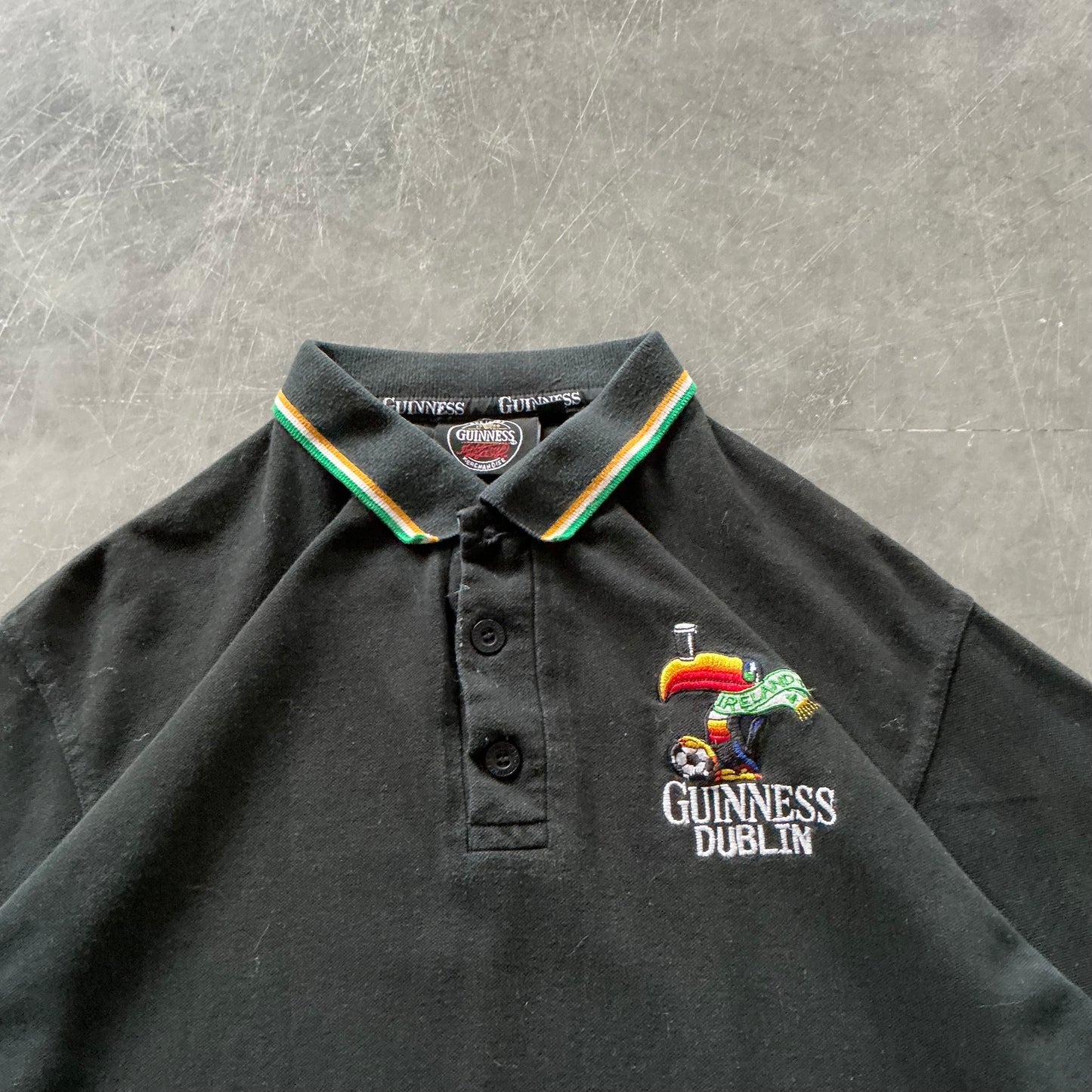 Vintage Guinness Polo Shirt Size Small