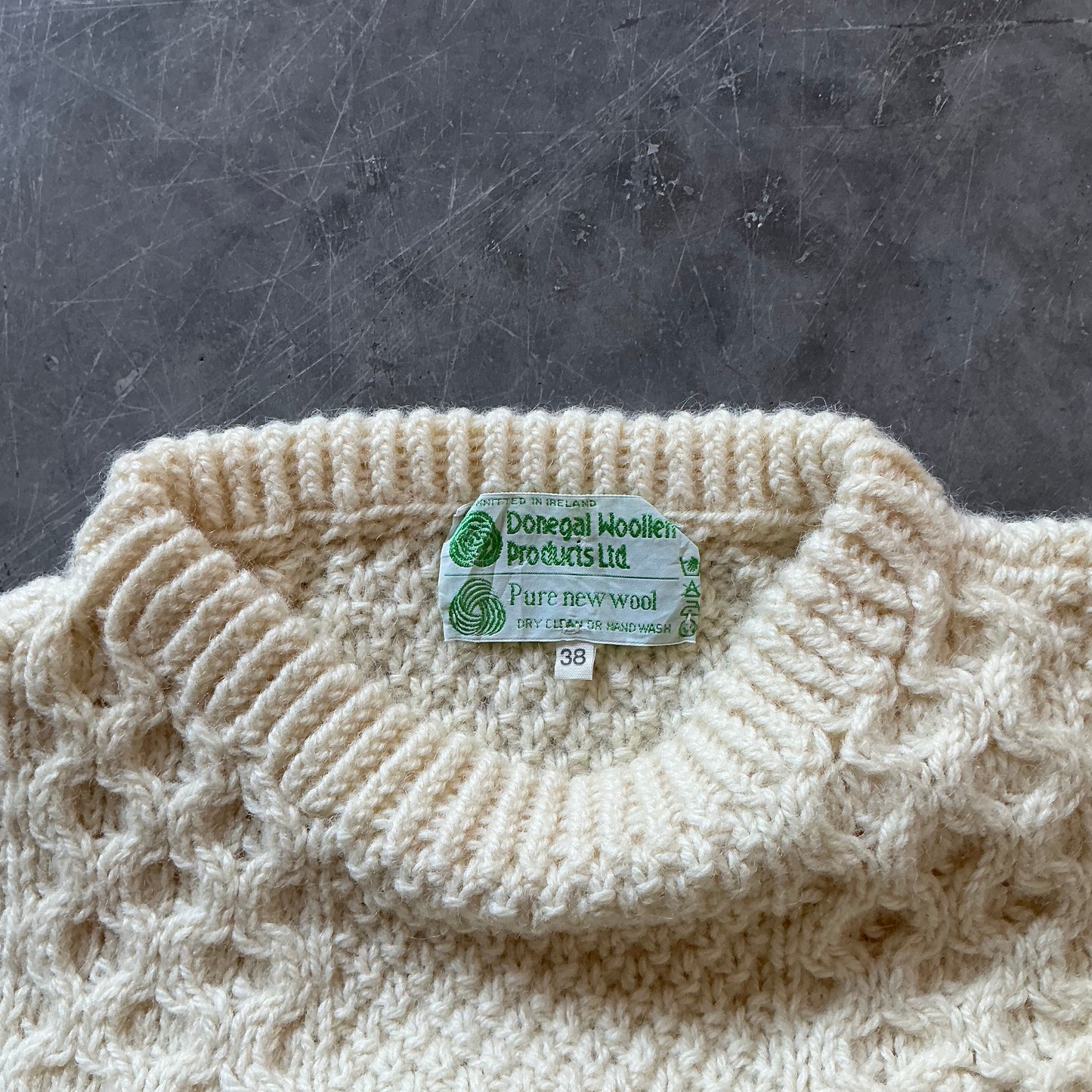 70’s Vintage Aran Donegal Knit Size M