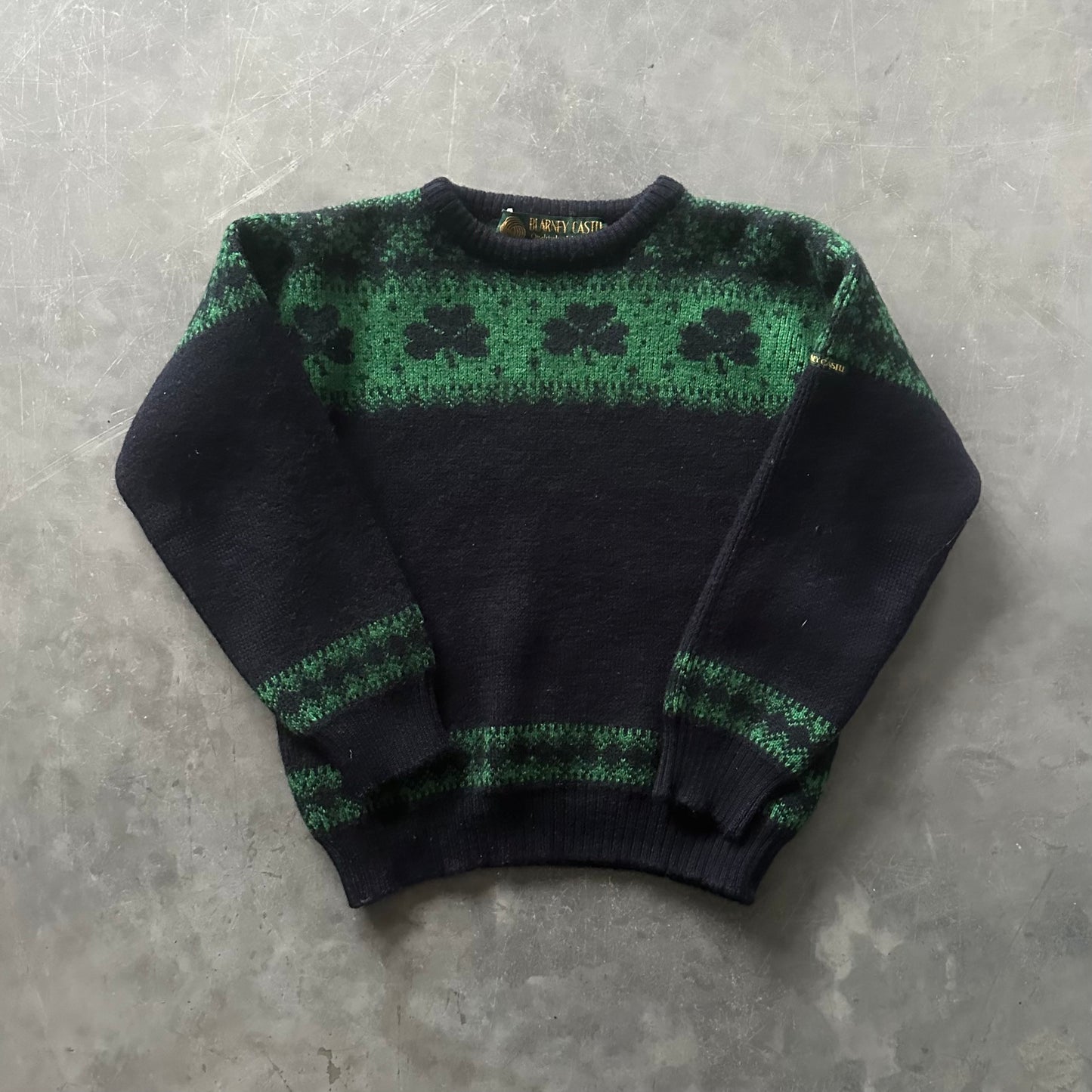 80's Vintage Shamrock Sweater Size XS/S