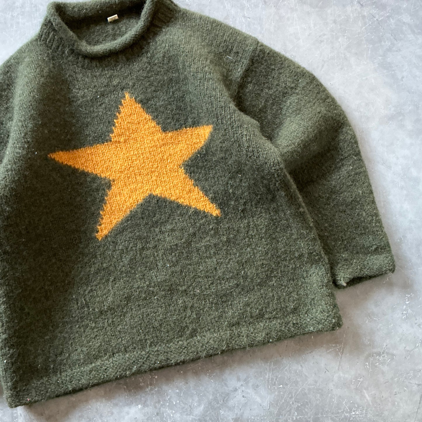 Vintage Star Woollen Sweater Size L/XL