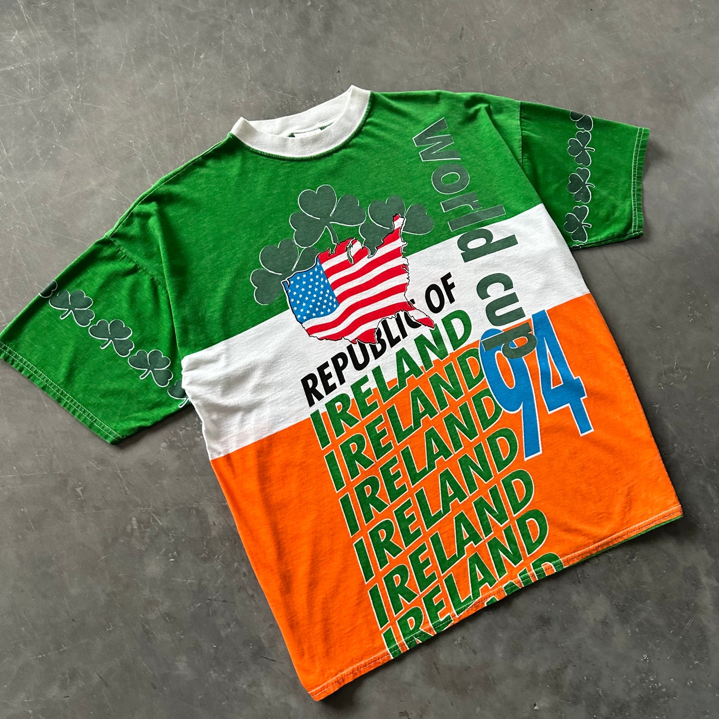 Rare 1994 World Cup AOP Ireland Tee Size M