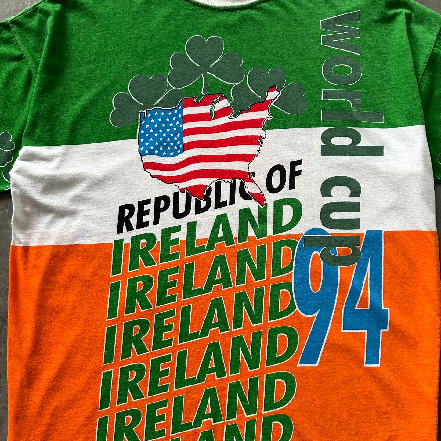 Rare 1994 World Cup AOP Ireland Tee Size M