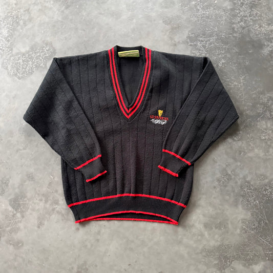 Vintage Guinness V-Neck Knit Size Small