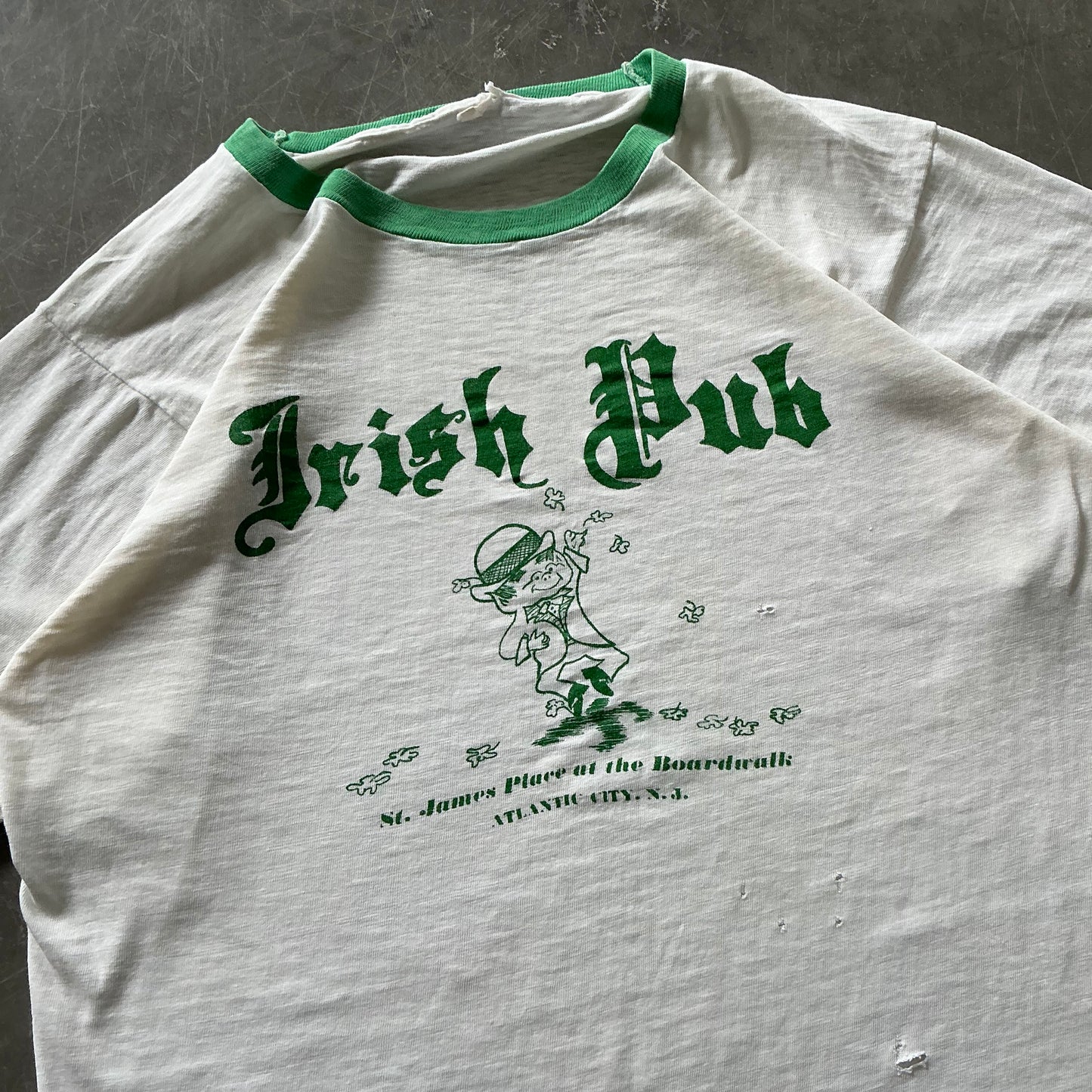 1980’s Irish Pub Ringer Tee Size S