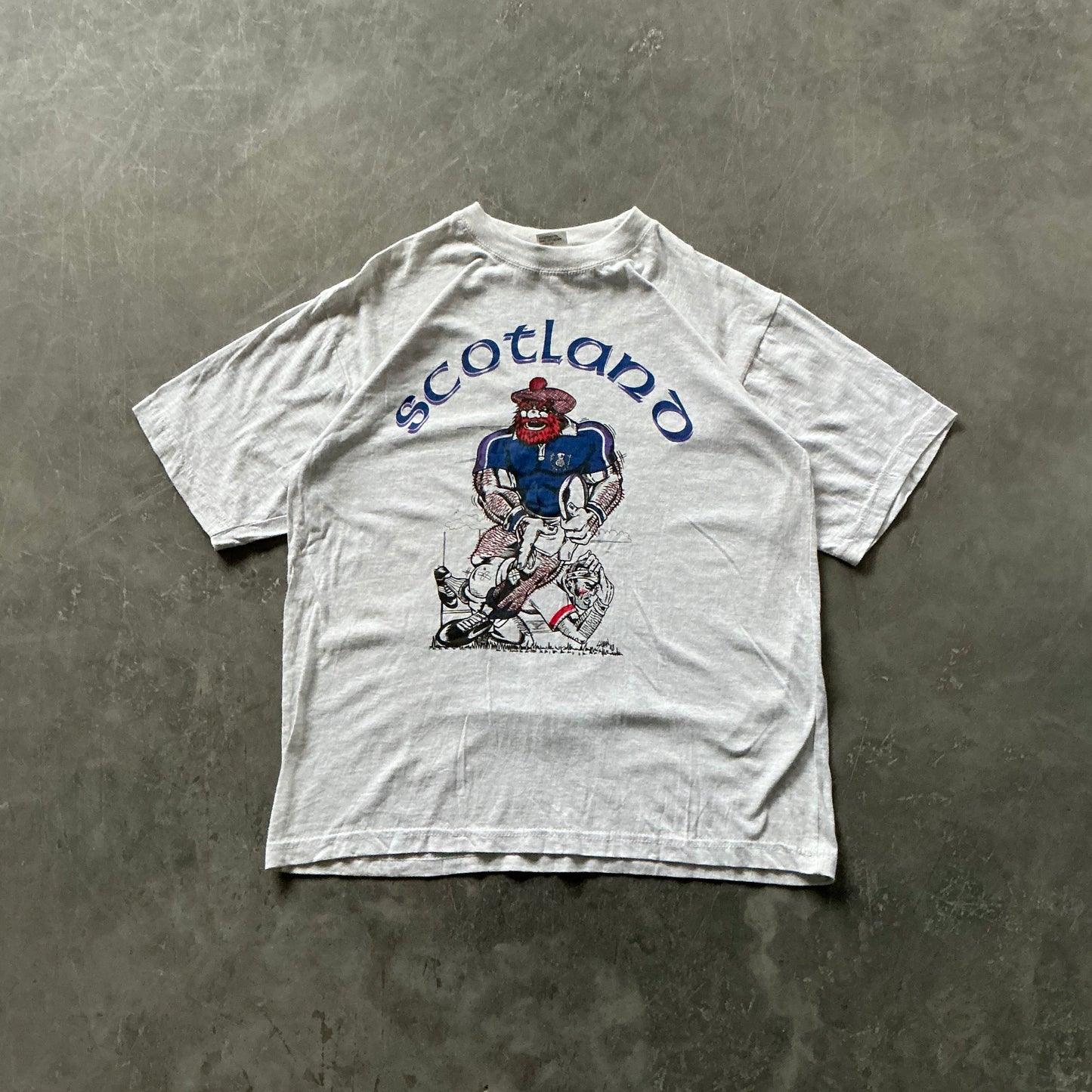 Vintage Scotland V England Rugby Tee Size M