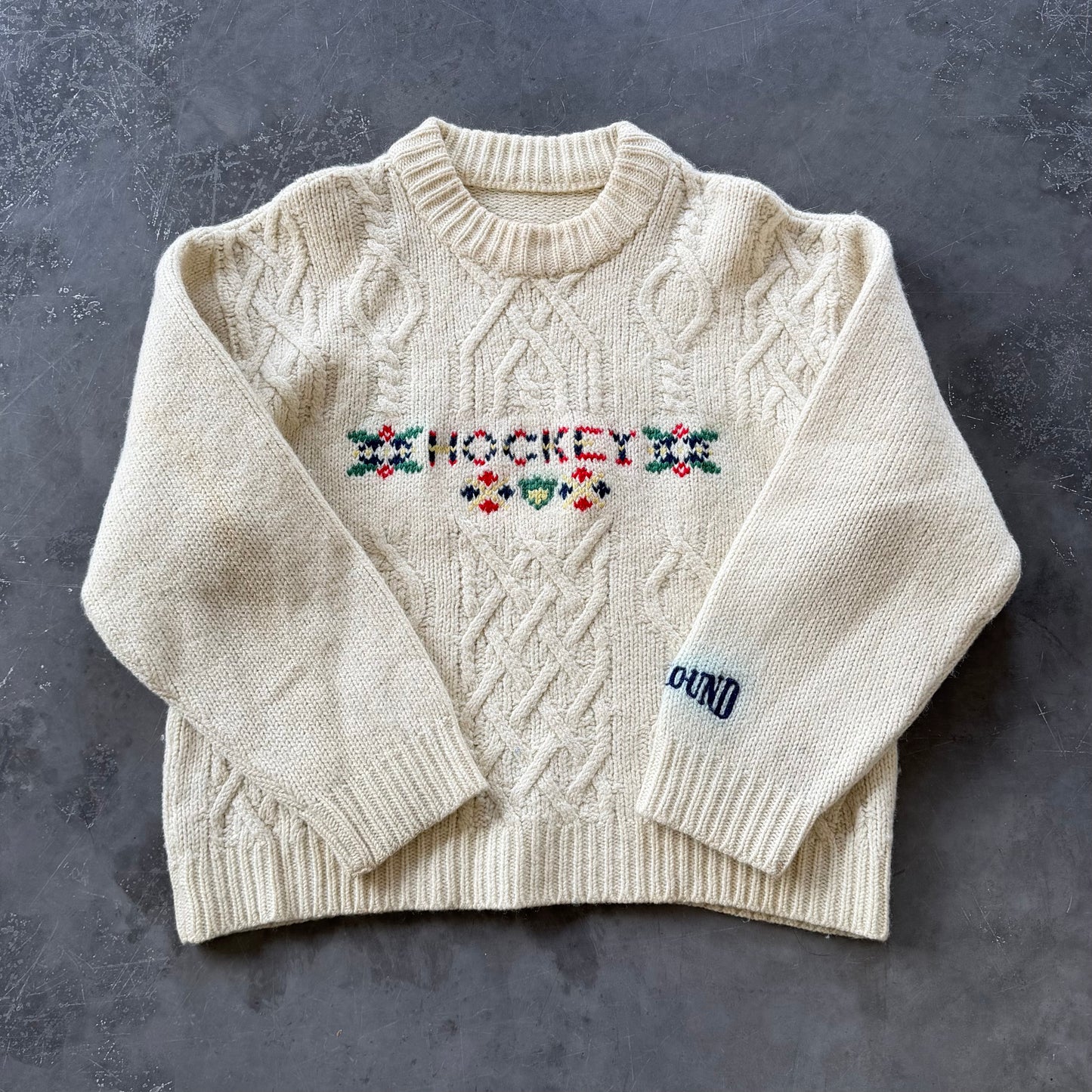 Vintage Aran Hockey Sweater Size WMNS Small