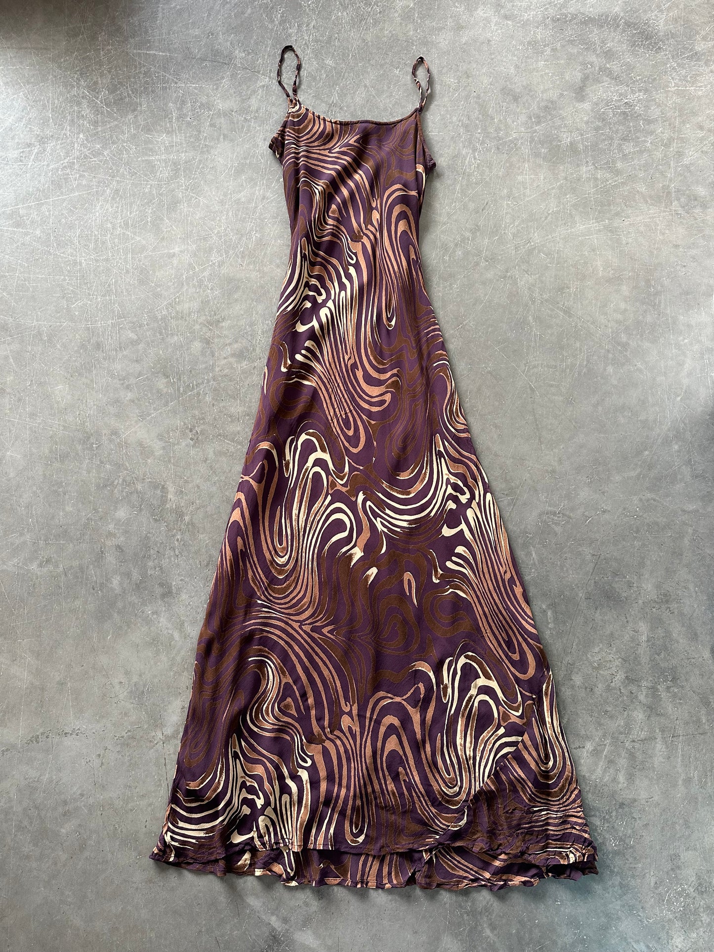 90’s Vintage Swirl Maxi Dress