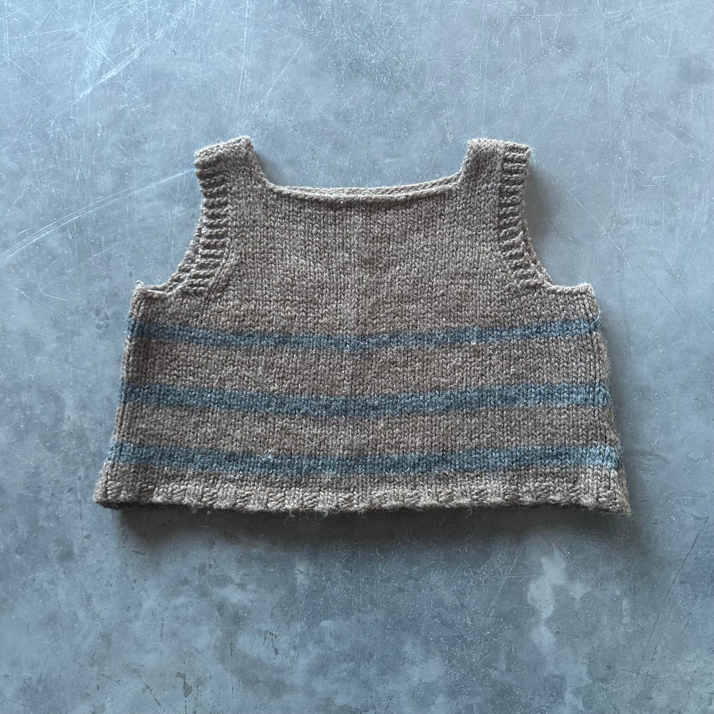 Hand Knitted Wool Top Size XL