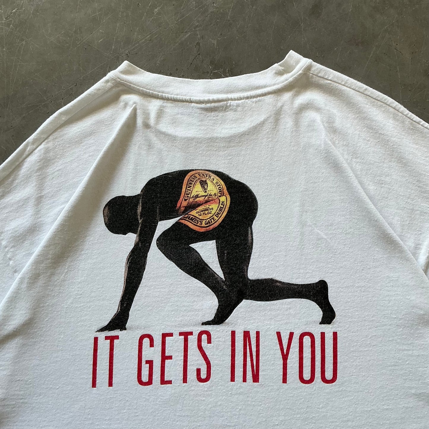 Rare Vintage Guinness Stout Tee Size Boxy L