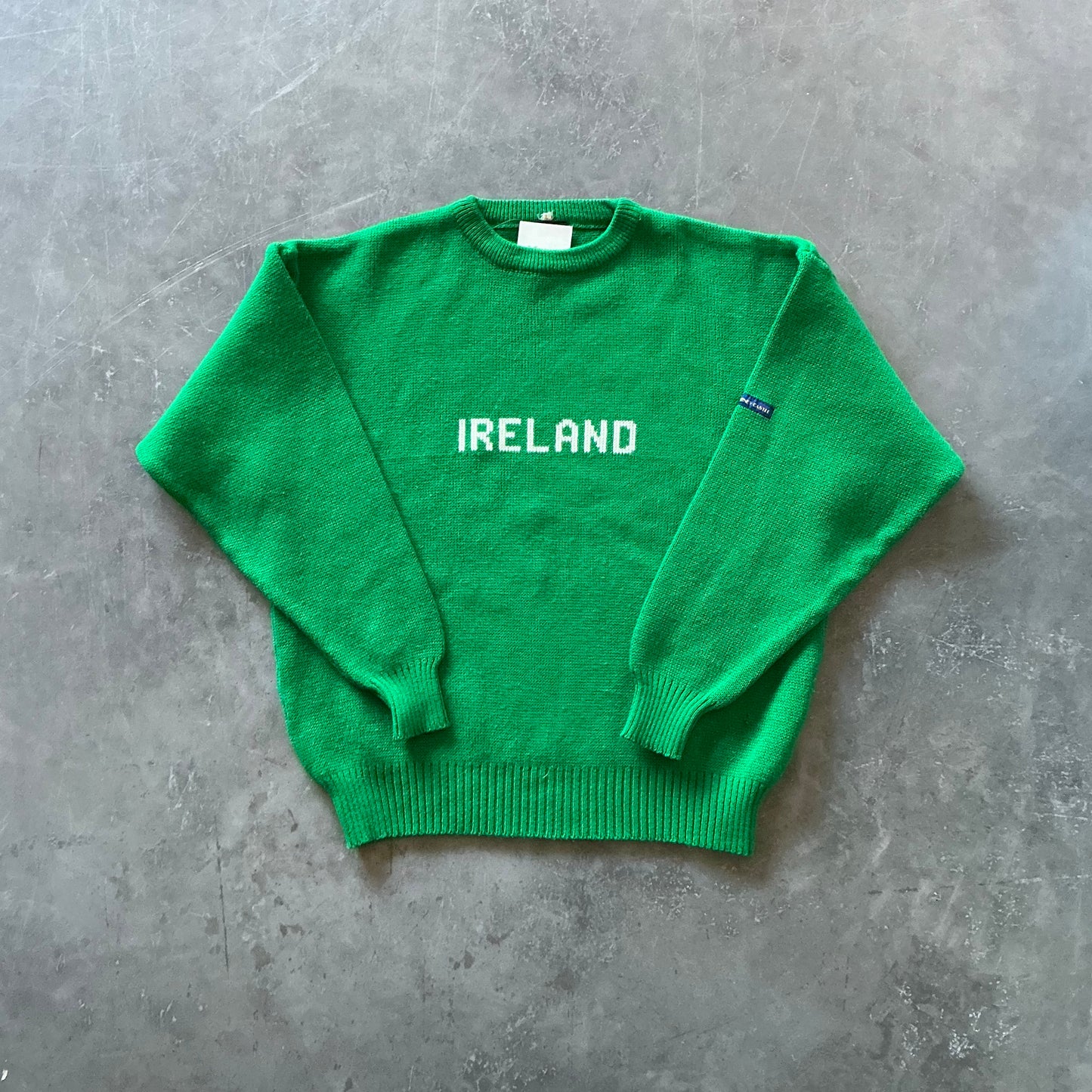1980's Green Ireland Sweater Size Large