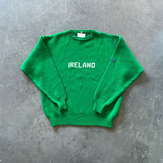 1980's Green Ireland Sweater Size Large