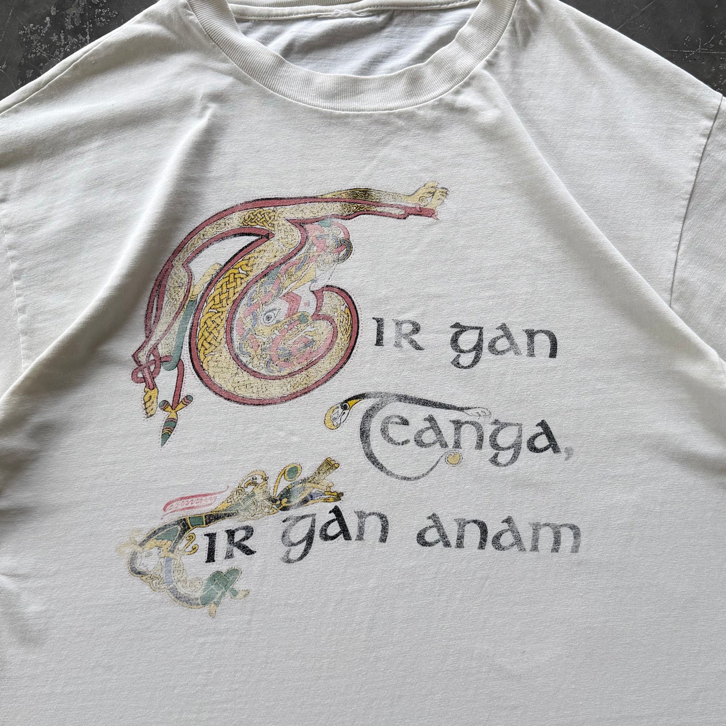 90’s Tír gan teanga, tír gan anam Tee, Boxy Large