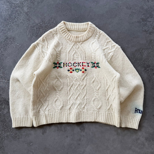 Vintage Aran Hockey Sweater Size WMNS Small