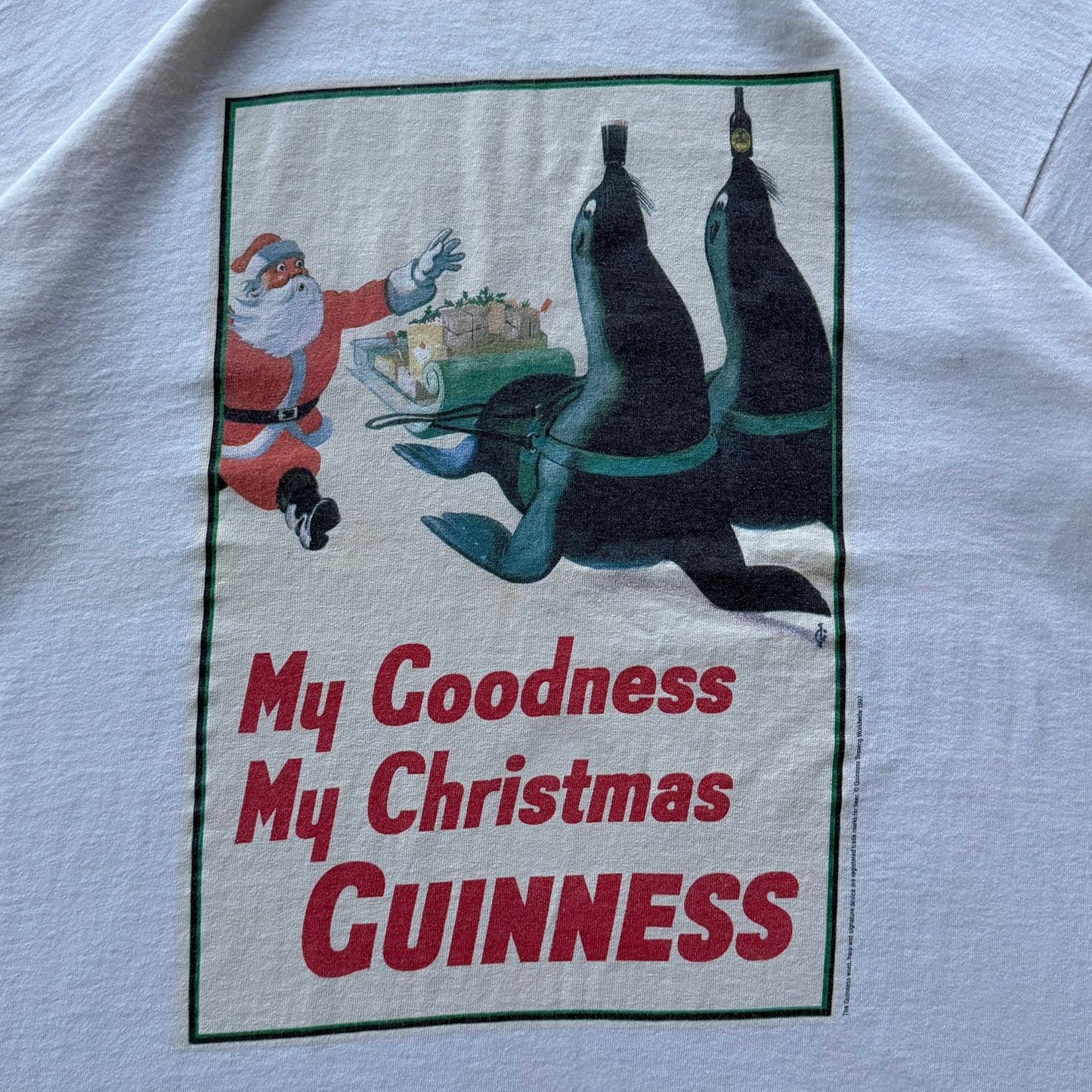Rare 1997 Guinness Christmas Tee Size XL
