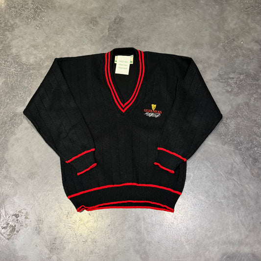 Vintage Guinness V-Neck Sweater Size Small
