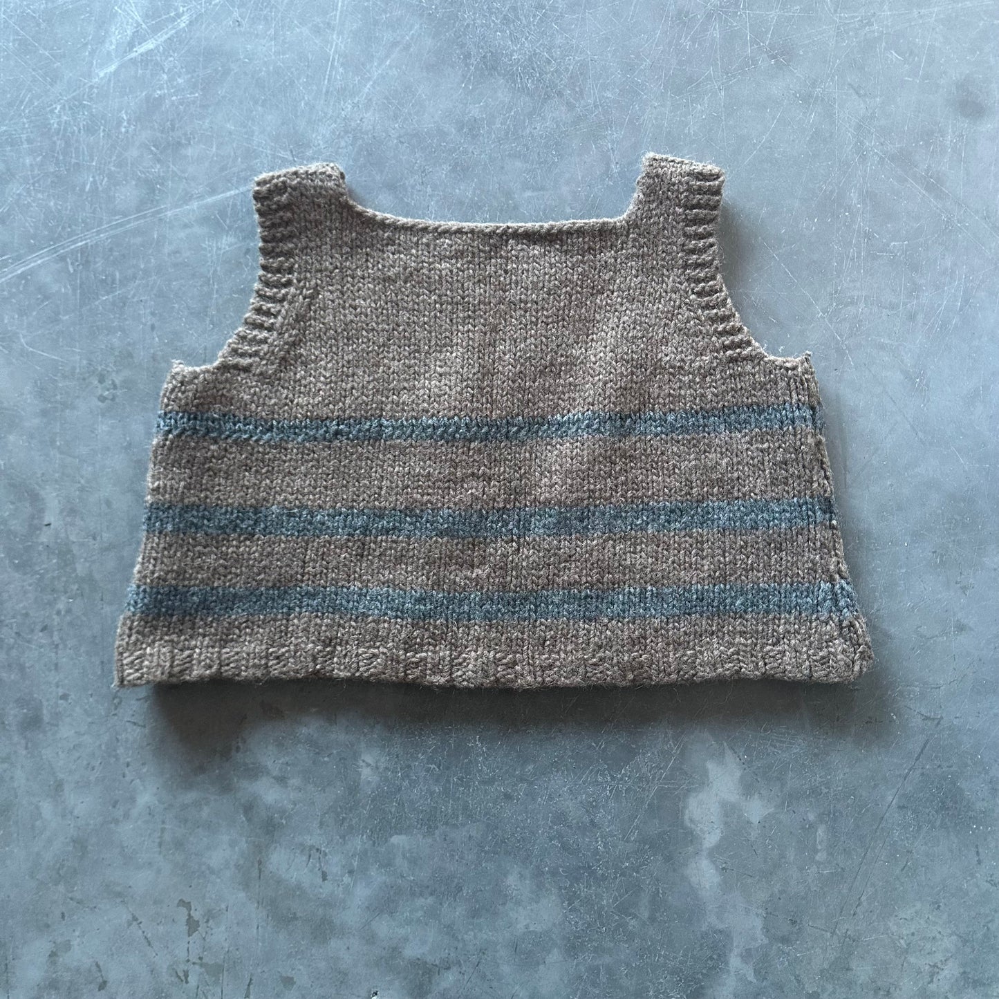 Hand Knitted Wool Top Size XL