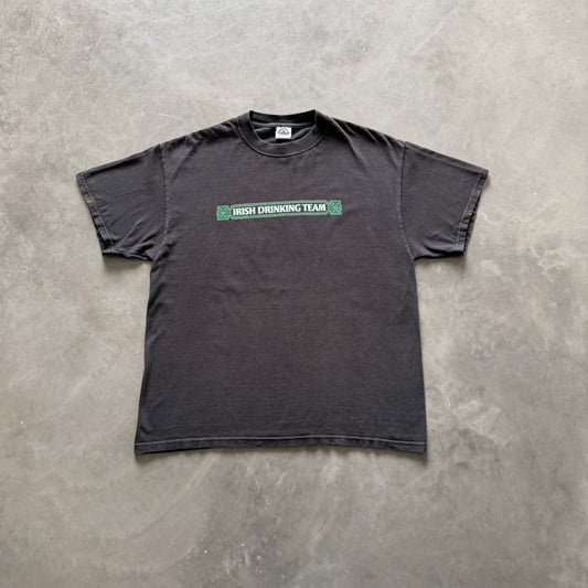90's Vintage Irish Drinking Team Tee Size Large