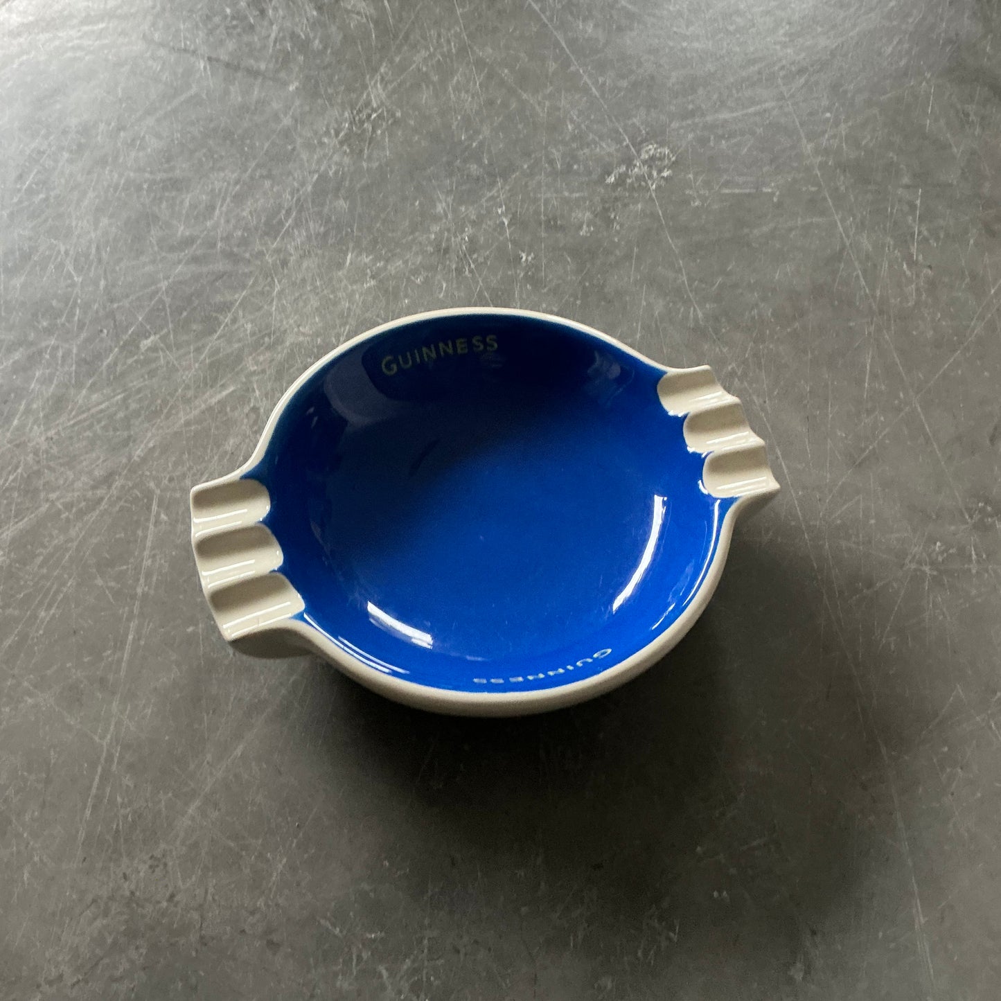 Antique Large Ceramic Guinness Ashtray