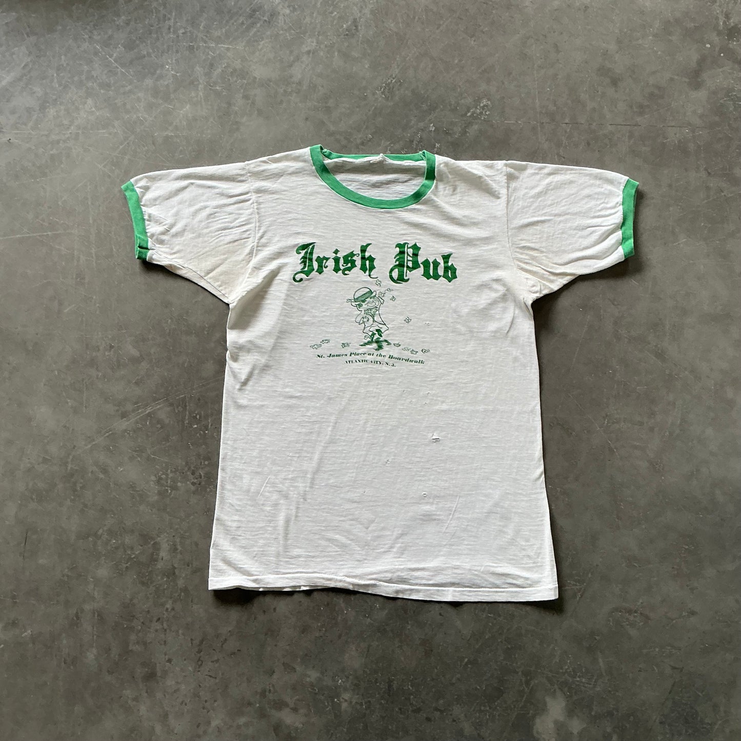 1980’s Irish Pub Ringer Tee Size S