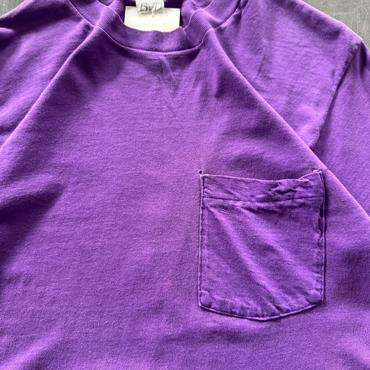 80's Vintage Blank Pocket Tee Size S