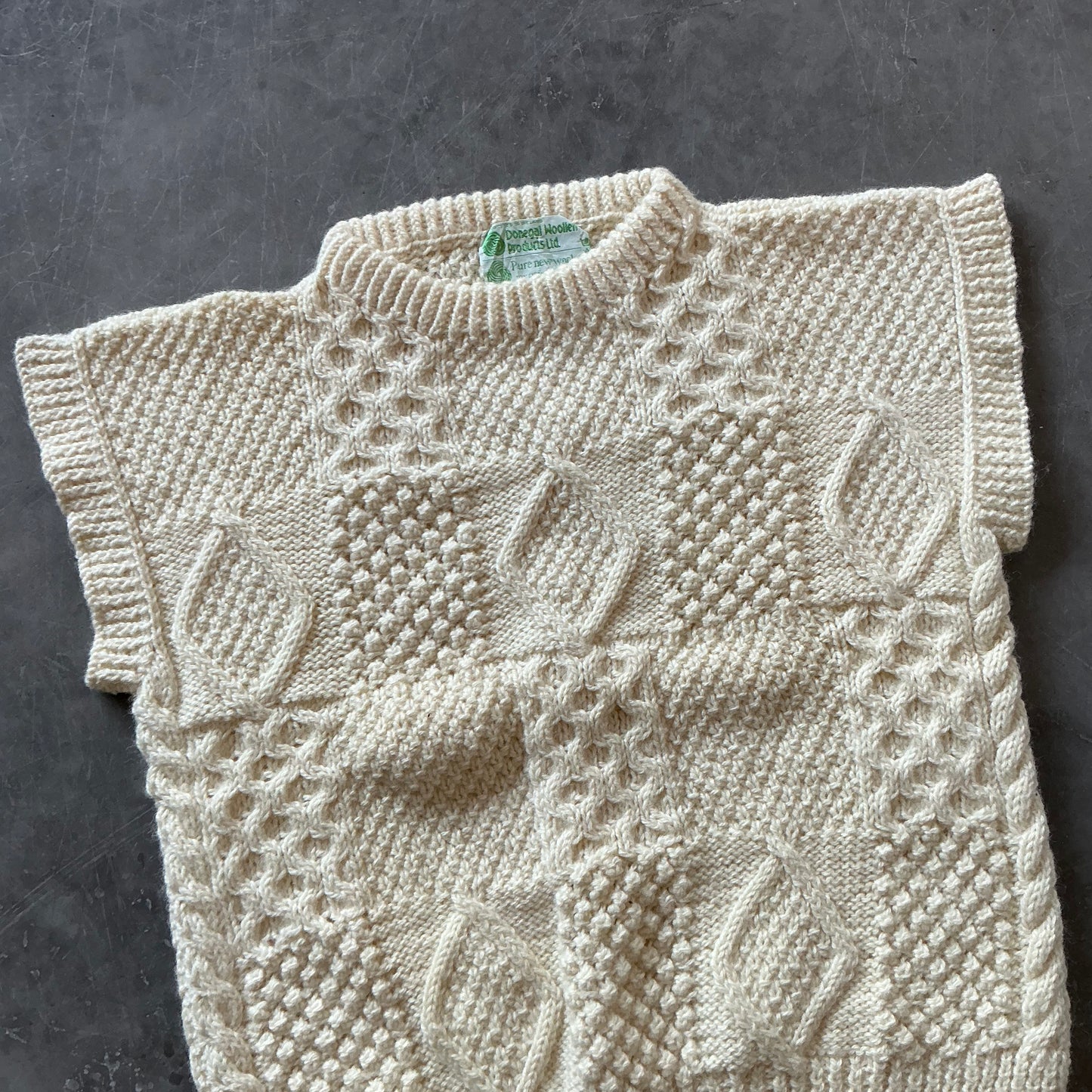 70’s Vintage Aran Donegal Knit Size M