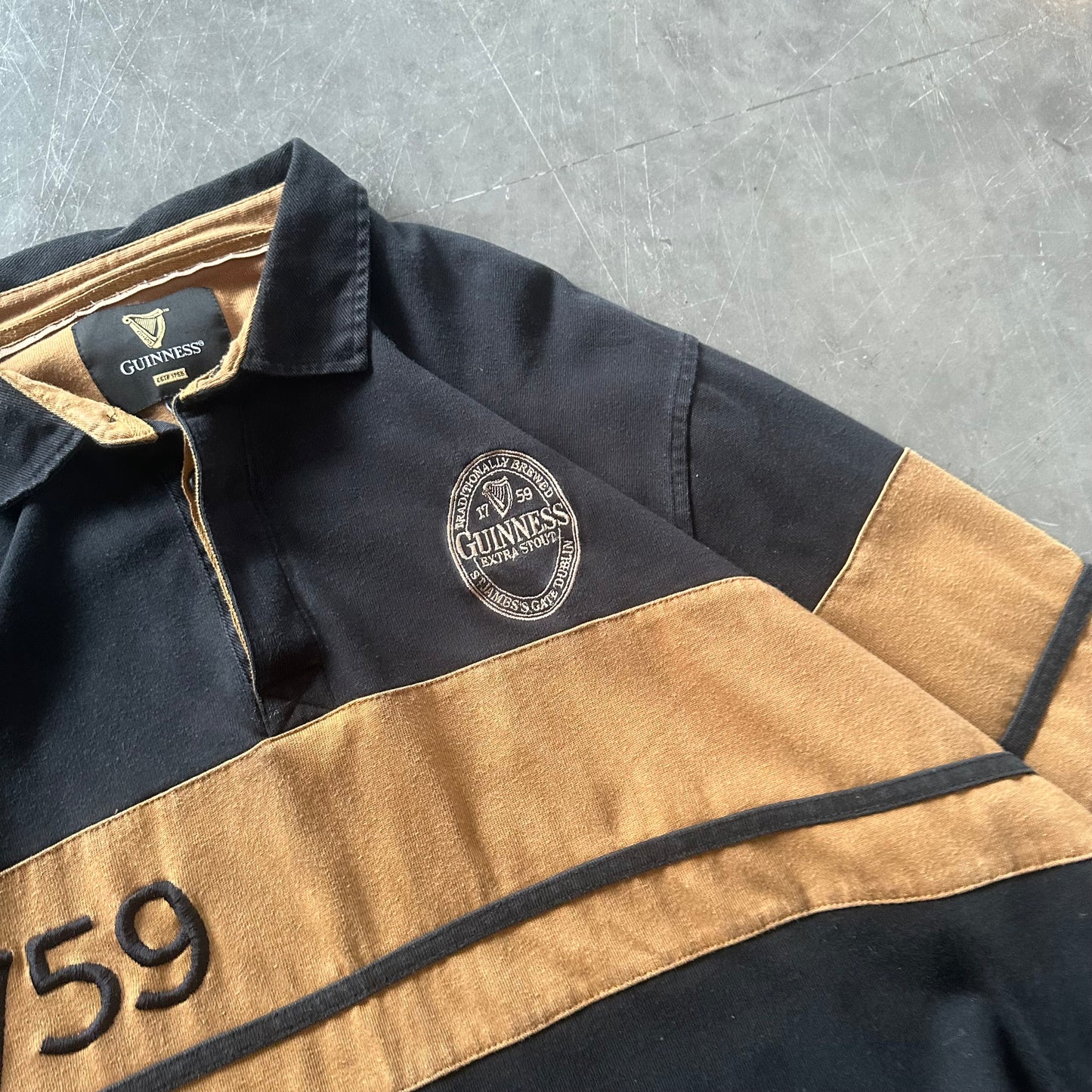 Vintage Guinness Rugby Shirt Size Large