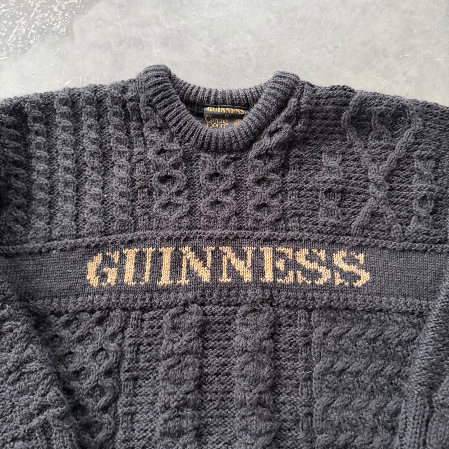 1980’s Rare Guinness Carraig Donn Geansaí Size L/XL