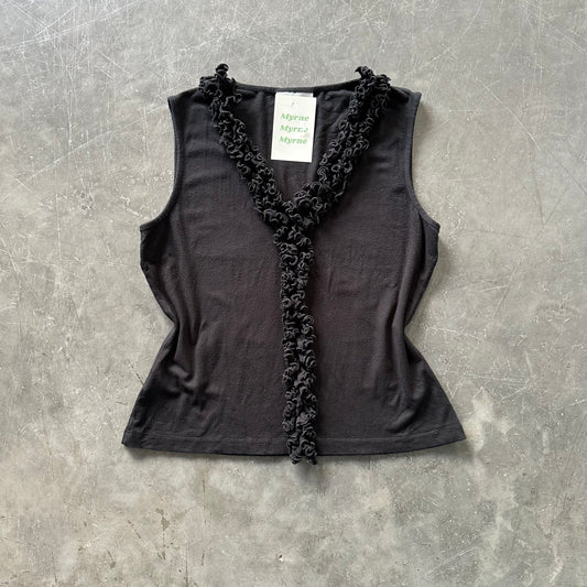 Y2K Frill Vest UK10/12