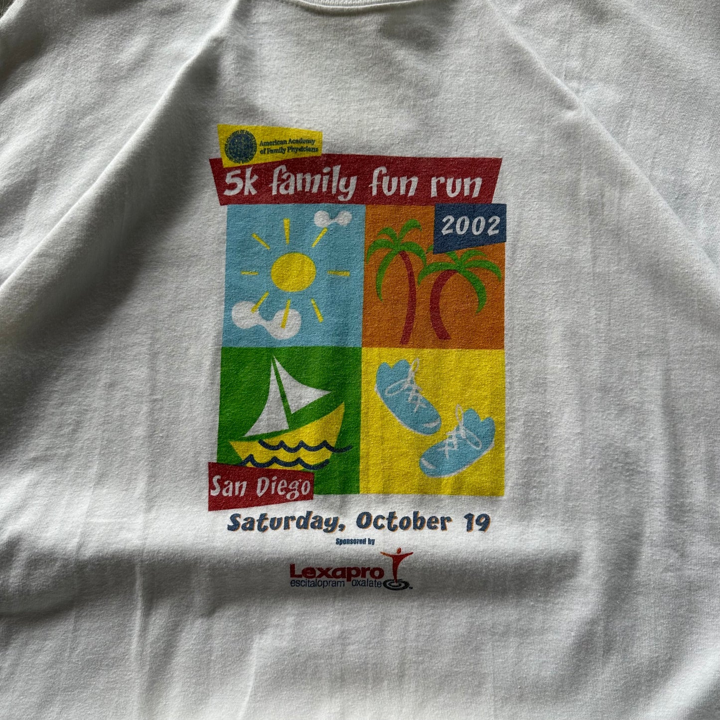 2002 San Diego 5K Tee Size XL