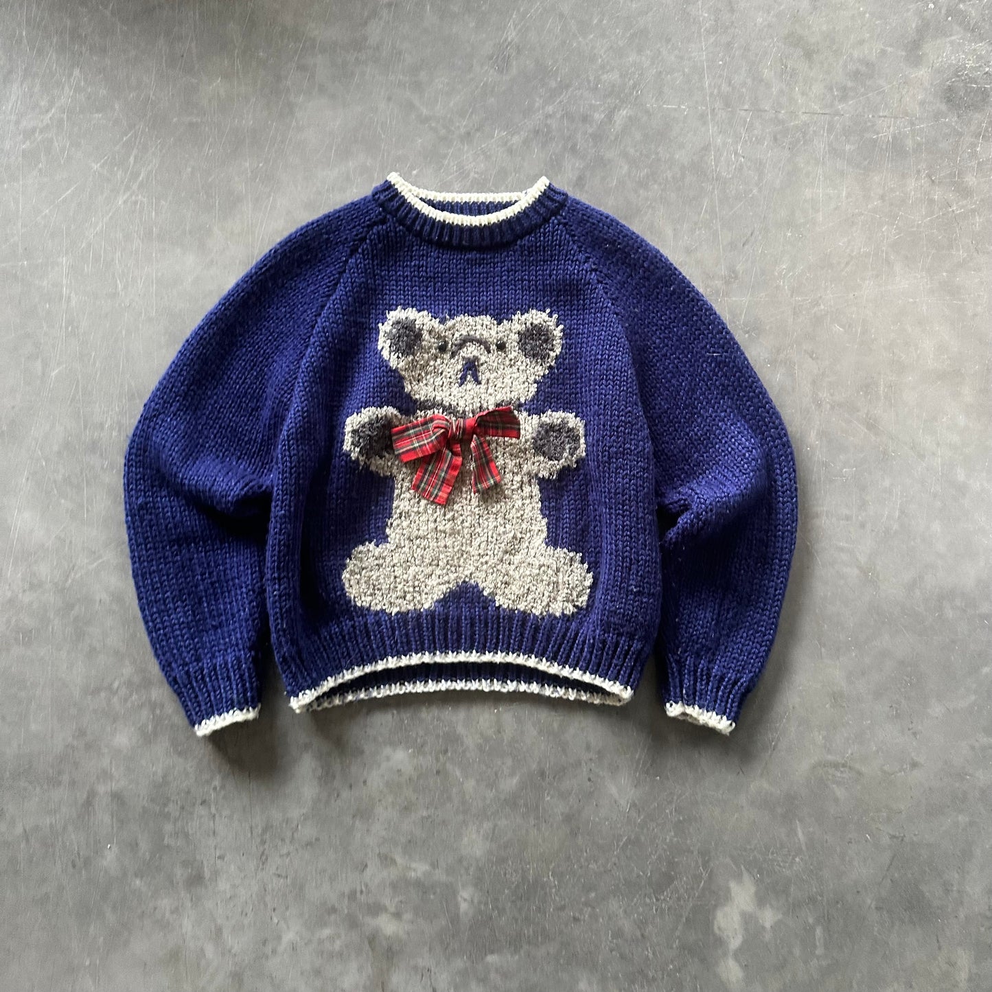 Vintage Teddy Bear Sweater Size S