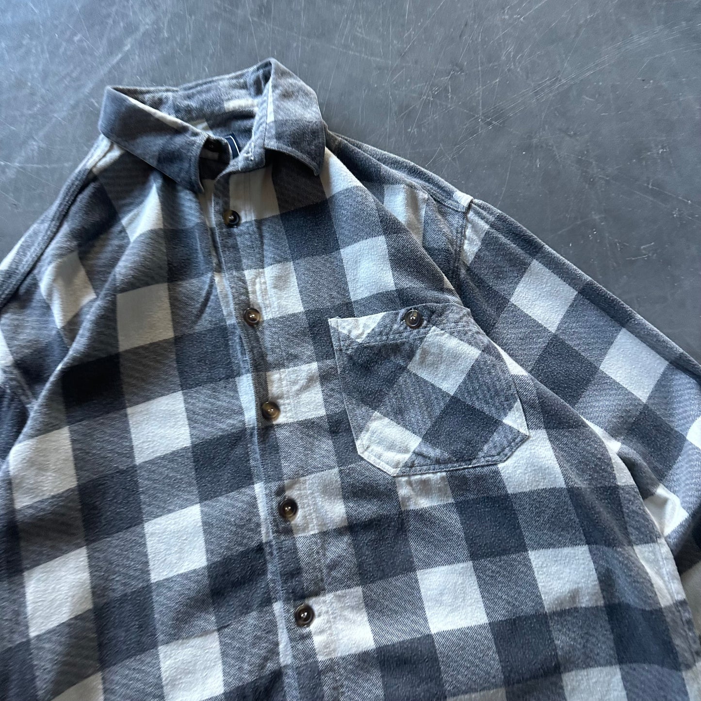 Vintage Check Overshirt Size Large