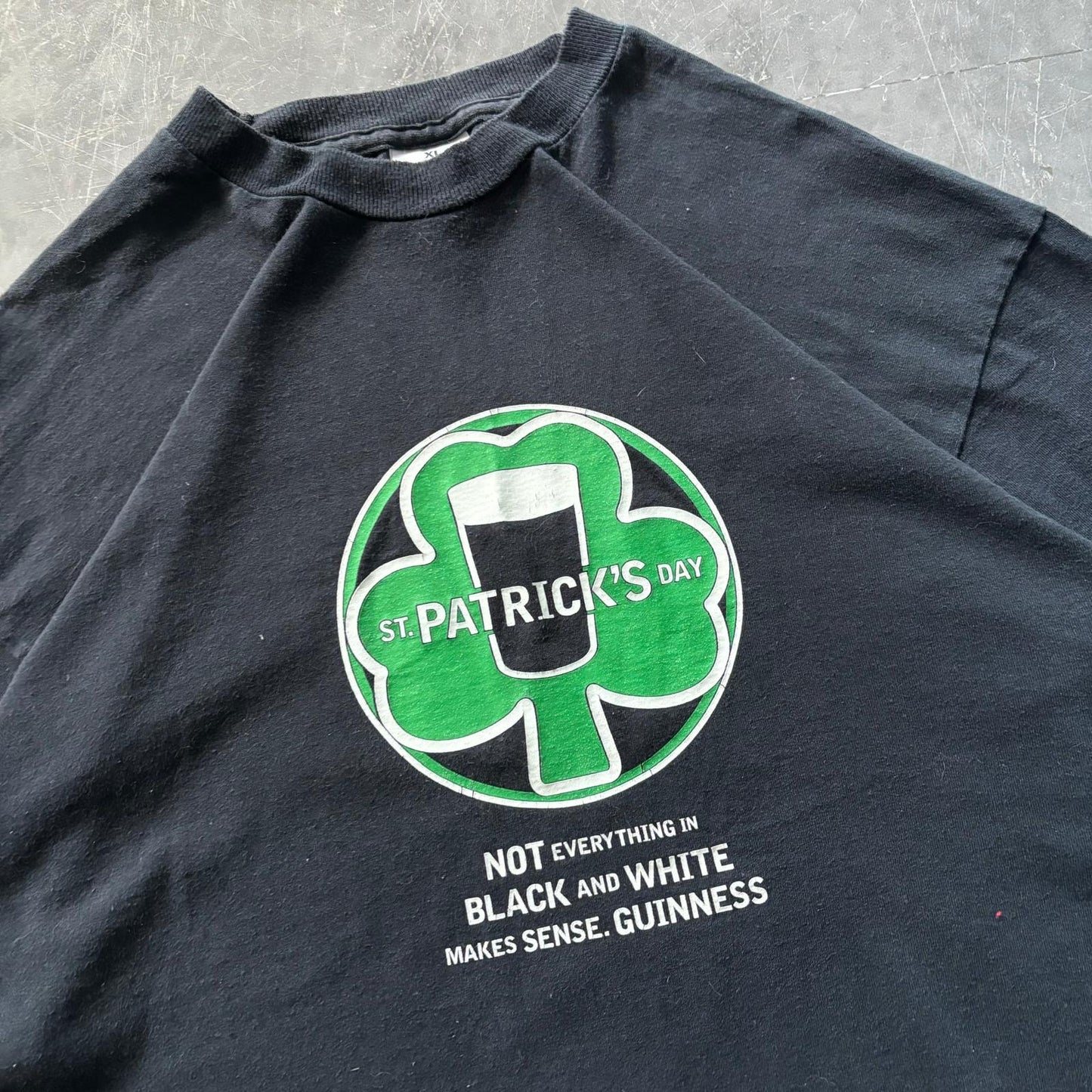 90's Guinness St Patricks Tee Size XL