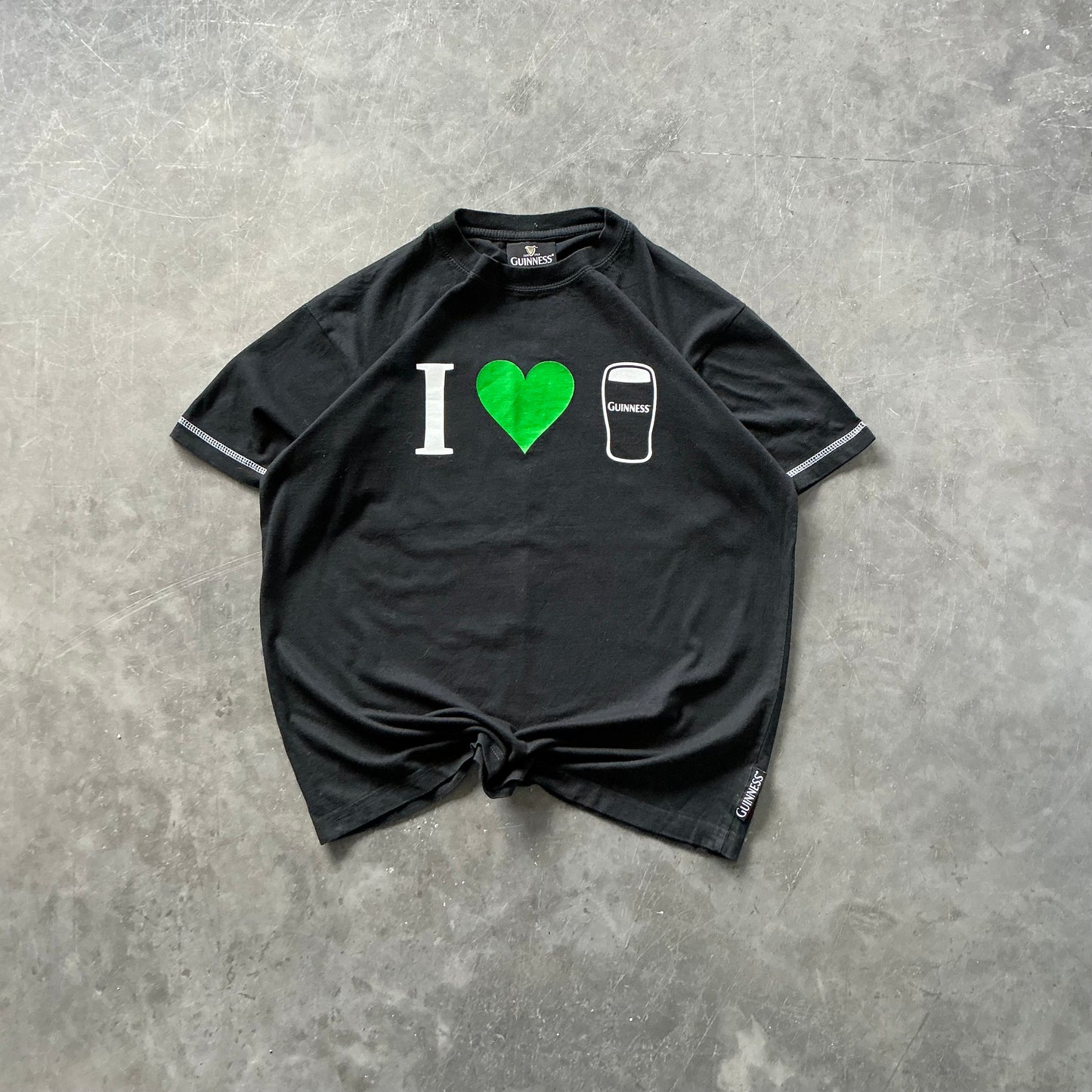 Vintage I <3 Guinness Tee Size S/M