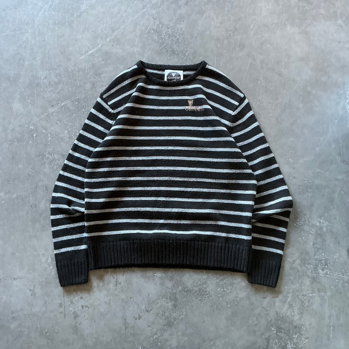 Guinness Striped Sweater Size XL