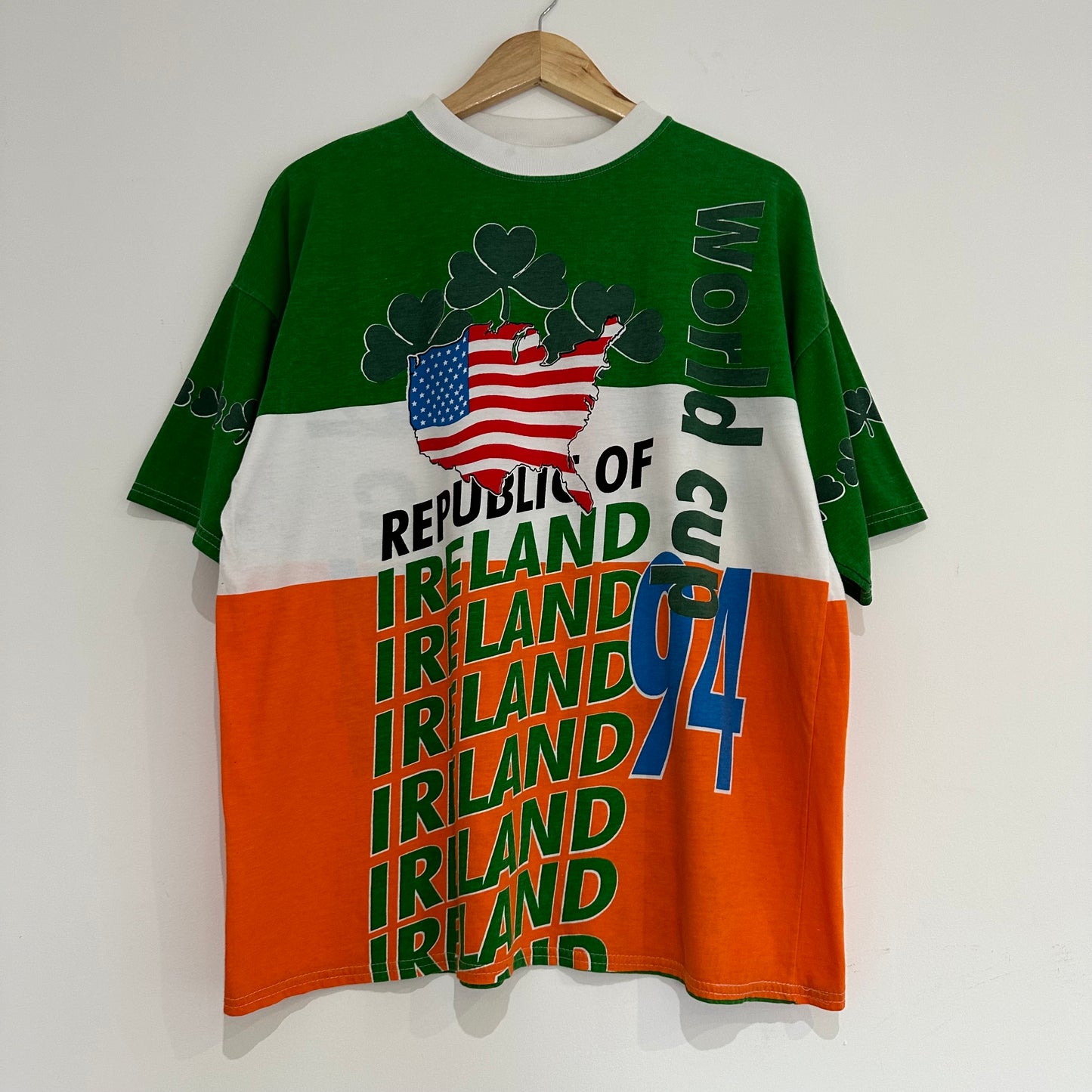 Rare 1994 World Cup AOP Ireland Tee Size M