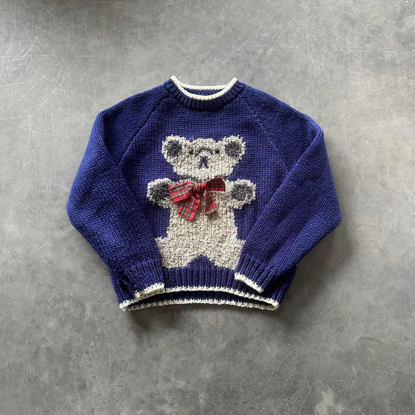 Vintage Teddy Bear Sweater Size S