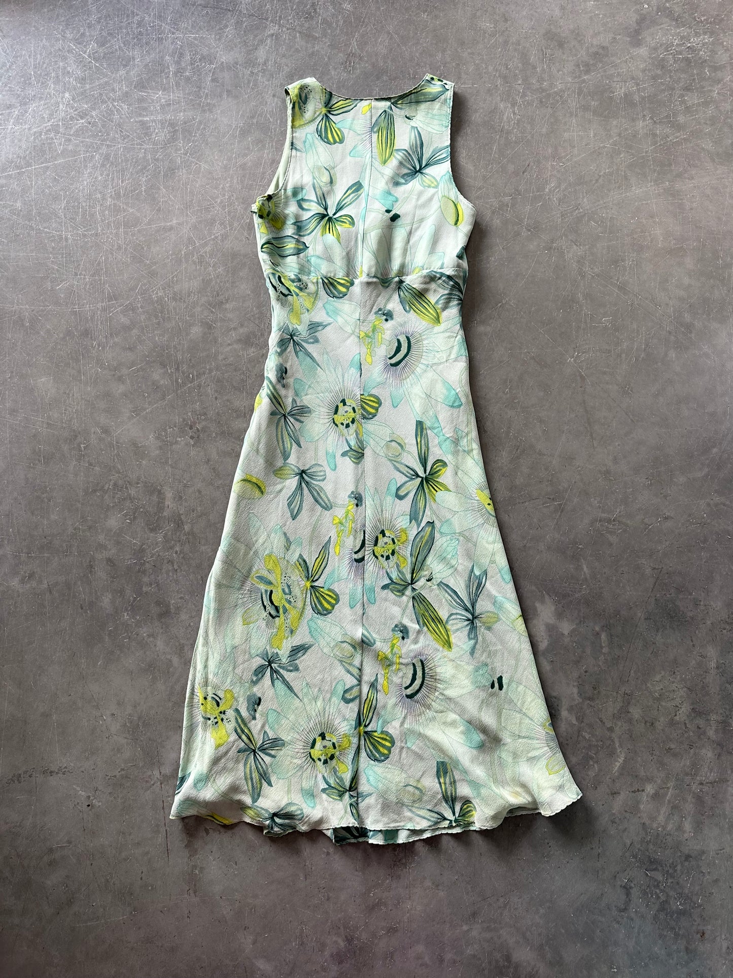 Vintage Floral Midi Dress UK 6/8