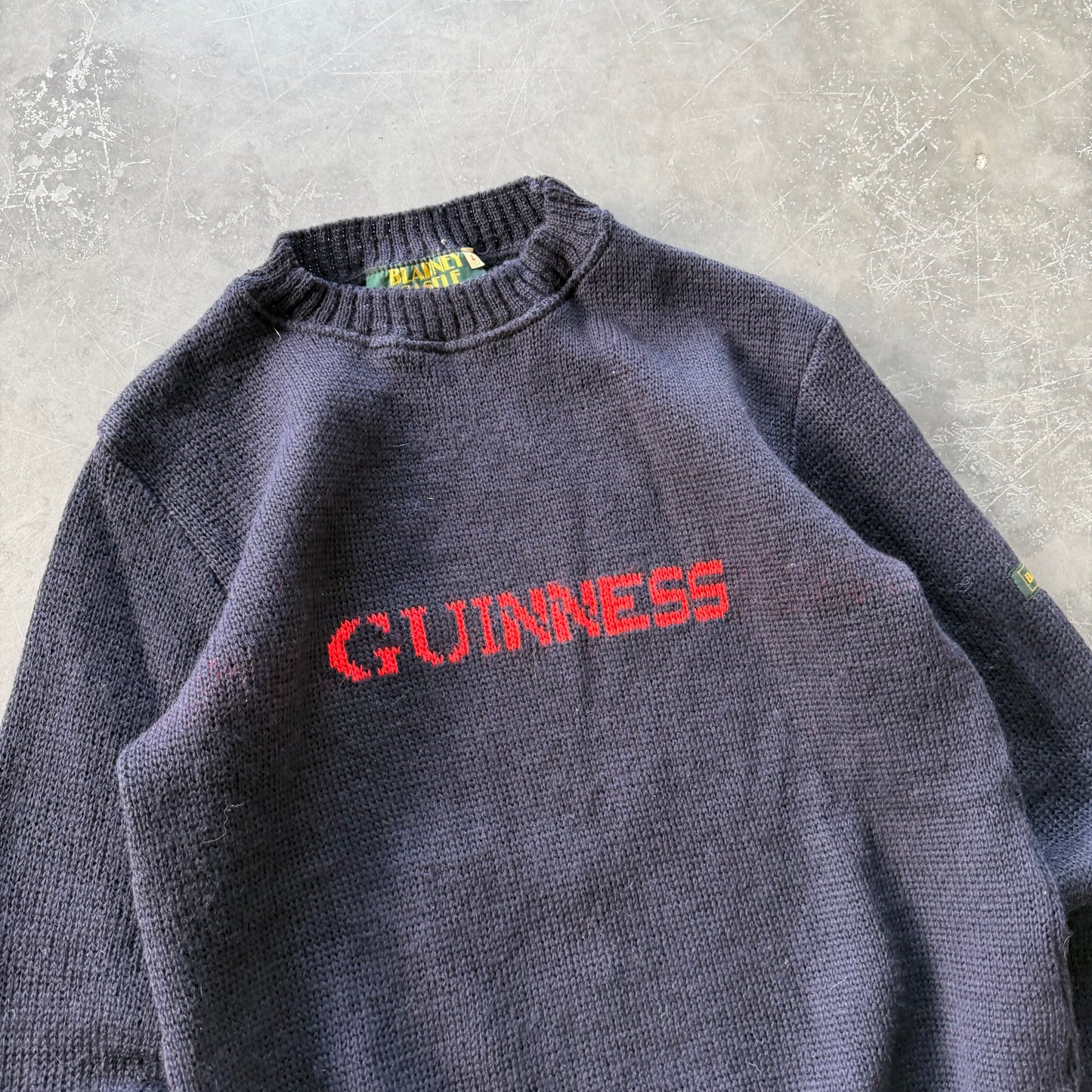 80's Vintage Guinness Wool Sweater Size S