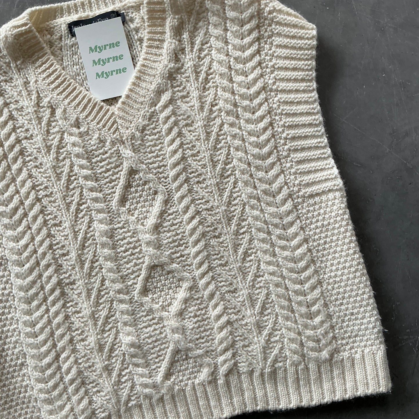 Vintage Aran Sweatervest Size S